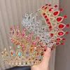 Corona de Princesa Transfronteriza Accesorios para el Cabello Infantiles Corona de Cumpleaños de Alta Gama Diadema Tocado para Niñas Dulce Estilo Coreano Diadema Corona