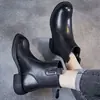 Botines retro de estilo británico para mujer, otoño e invierno 2026, nuevos, de piel suave, suela blanda, con cremallera lateral, ligeros, punta redonda, forro de felpa