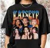 Tallas Europeas TransfronterizasCamisa Katseye Vintage, Sudadera Kpop Vintage de los 90, Camiseta Kpop
