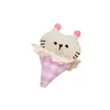 Tela Nueva de Primavera Cono de Gato Muñeco de Dibujos Animados Broche Gatito Creativo Accesorios para el Cabello de Niños