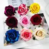 Terciopelo Sintético Flor de Rosa con Perla Grande Cabeza de Flor DIY Corona de Flores Flores Artificiales Arreglo de Pared de Flores para Boda Accesorios de Fotografía