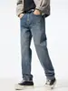 Ropa de Hombre Fengshe / Nueva Colección Primavera y Otoño 2026 Estilo Retro Americano Marca de Moda Jeans Rectos Ajustados Elásticos Pantalones Largos