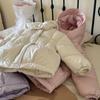 Nueva Chaqueta con Capucha Elegante para Niñas Mayores 2025 Versión Coreana, Impermeable, Cálida, Abrigo de Algodón Engrosado, Chaqueta de Algodón de Exportación