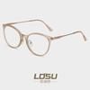 2023 nuevo marco pequeño redondo femenino cara pequeña marco de gafas TR90 marco completo para hombres gafas para miopía marco óptico 81296