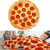 Cobertor de Flanela Estilo Pizza com Capuz para Hora do Cochilo de Estudantes, Hora do Almoço do Jardim de Infância Atacado, Super Macio