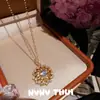 Joyas: Pulsera de Bolas de la Fortuna de Piedra Ojo de Tigre de Alta Resistencia, Conjunto de Collar de Girasol con Piedra Ojo de Tigre Chapado en Oro Incrustado con Diamantes Maillard