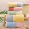 Juego de Toalla y Toalla de Baño Espesa de Felpa Coralina Estilo Hermano Oveja Pequeña, Color Sólido, Más Absorbente que el Algodón Puro, Toalla Facial Suave para el Hogar