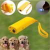 Linterna LED de doble cabezal En caja Sin batería Repelente ultrasónico para perros Remolque portátil para perros Remolque para perros ladradores