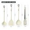 Conjunto de Utensílios de Silicone para Cozinha com Pontos Espátula de Silicone de Grau Alimentício Espátula Antiaderente para Cozinhar Colher Escorredora Utensílios Domésticos