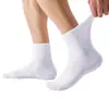 Calcetines de algodón de Xinjiang antibacterial grado 10A para otoño e invierno para hombres y mujeres, color liso, absorbentes de sudor, resistentes al olor, transpirables, de longitud media, calcetines deportivos de algodón