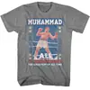 Muhammad Ali Generación de Campeones de Boxeo de Muhammad Ali Estilo Punk Retro Americano Verano Holgado Manga Corta