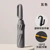 Paraguas Automático con Hebilla de Anillo, Paraguas Reforzado, Paraguas Elegante para Hombre y Mujer Engrosado, Paraguas Plegable Inverso para Montar en Coche