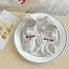Calcetines Lindos para Mujer, Invisibles Antideslizantes de Corte Bajo Verano Delgados Cortos, Calcetines de Algodón para Mujer Estilo Coreano de Dibujos Animados