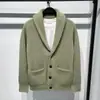 Cardigan de malha casual com capuz da moda outono e inverno masculino estilo coreano suéter casaco juvenil moderno cor sólida versátil