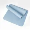 Tapete de Yoga TPE Linha de Postura Logo Cor Única Duas Cores 6/8mm Tapete para Pular Corda Espessado e Alargado Tapete de Fitness Fábrica Atacado