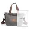 2025 Nova Bolsa de Ombro Bolsa Feminina Moderna Versátil Simples Moda Versão Coreana Grande Capacidade Portátil Bolsa de Lona