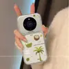 Adequado para Capa de Celular Huawei Mate80, Design Divertido e Único com Sensação de Alto Padrão, Estilo de Celebridade da Internet de Nicho 60Pro, Design de Coqueiro e Coco de Verão