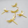 Adesivos de parede de libélula acrílica tridimensional transfronteiriços, adesivos espelhados de duas cores dourado e prateado, decoração de casa e casamento, adesivos de parede de borboleta, 3mm
