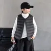 Chaleco de Plumas para Niños Otoño/Invierno 2026 Estilo Nuevo Chaleco de Plumas de Pato Blanco Invernal para Niños Ropa de Invierno para Niños Mayores Capa Interior Cálida