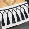 Nuevo Vestido de Danza Latina con Borlas Accesorios de Disfraz de Escenario Flecos Borla Nudada de Perla Hecha a Mano Borla de Baile de Poliéster