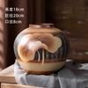 Ornamentos de Vaso Jingdezhen Cerâmica Sala de Estar Arranjo de Flores Gres Pote de Cerâmica Retrô Vaso de Flores Recipiente para Flores