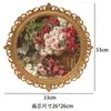 Moldura de Foto Dourada em Relevo Estilo Europeu Vintage Decoração de Parede para Casa e Pousada, Pendente de Parede Esculpido Artístico de Luxo Leve