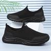 Zapatos Nuevos de Verano para Hombre, Zapatos Casuales de Malla Transpirable que no Huelen, Zapatos Privados de una Pierna, Zapatos de Papá de Talla Grande