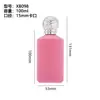 Botella de Vidrio para Perfume Aterciopelada, Botella Vacía Transparente de 100 ml, Procesamiento Personalizado, Botella Dispensadora de Muestras de Perfume, Tapa de Perfume Aterciopelada
