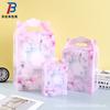 Blíster Transparente Pet Flor Regalo Caja de Embalaje de Plástico Concha de Burbuja Pvc Impresión a Color Gancho Fondo Caja Plegable de Mano Personalización