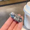 Viento de Chica Dulce y Fresca Clip de Un Carácter con Pedrería y Perlas Clip de Pato Pinza de Moda Pinza Rota Clip para Flequillo Clip Lateral Pinza para el Cabello Accesorios para el Cabello