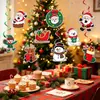 Decoración de Fiesta Festival de Navidad Espirales Colgantes Papá Noel Muñeco de Nieve Adornos Festivos Accesorios para el Ambiente de Fiesta