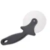 Cortador de Pizza Caliente Transfronterizo de Acero Inoxidable Cuchillo para Pizza Mango Redondo de Plástico Rueda Única Cortador de Pizza