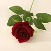 Flor de Peônia Artificial Haste Única Colorida Decoração de Casa Buquê Flor Falsa de Seda Peônia Arranjo de Cena Buquê