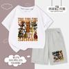 Montanha Americana e Mar Clássico Tongtengge Stickman Roupas Infantis Marca da Moda Mercadoria Conjunto de Shorts de Manga Curta para Crianças Moda de Verão