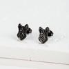 Nuevos Pendientes de Acero Inoxidable con Animales Lindos Calados de Origami Zorro Mariposa Dragón para Niñas, Accesorios de Oreja de Moda y Versátiles