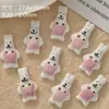 Botões de cerâmica fofos de cachorrinho pintados à mão, materiais para pulseira DIY feita à mão e acessório de vestuário, contas soltas