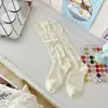 Meias Básicas de Cano Médio para Outono e Inverno, Estilo Japonês, Cor Sólida, Meias Longas Simples e Versáteis, Algodão Amigo da Pele, Efeito Emagrecedor, Meias Caídas