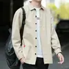 Camisa de manga larga para hombre, chaqueta de trabajo para primavera y otoño, nueva tendencia 2026 ins protección solar top casual