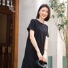 Vestido Yun Yun con Diseño de Cuello Polo para Mujer 2026 Estilo Nuevo de Gama Alta Talla Grande Holgado Casual de Longitud Media