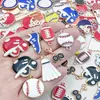 20/50/100 Piezas Aleatorias de Accesorios Deportivos de Goteo de Aceite para Fútbol, Baloncesto, Béisbol y Equipos Deportivos, Accesorios para Joyería de Pulseras DIY