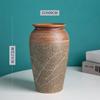 Jarrón pequeño de cerámica de Jingdezhen para encimera con flores y flores secas, decoración moderna y sencilla para entrada, estudio, hidropónico, sala de estar
