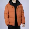 Nueva chaqueta de algodón con capucha engrosada de otoño e invierno para hombre, abrigo de algodón cálido casual de corte holgado, talla grande con capucha