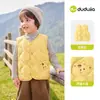 Chaleco Infantil Dudu Otoño Nuevo Estilo Chaleco de Lana Otoño para Niños Top para Niñas Ropa para Bebés y Niños Moderna