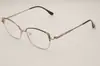 Gafas planas anti luz azul de moda transfronterizas con montura metálica bicolor versátil, montura de gafas de cejas retro de alta gama