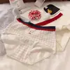 Chica Cereza Vintage 10A Suave Ribete de Encaje Cintura Media Agradable al Tacto Algodón Puro Ropa Interior Femenina Antibacteriano Entrepierna Extendida