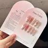 Textura especial de papel de punto armadura desgaste tarjeta al por mayor degradado rosa fondo de exhibición de arte de uñas grueso etiqueta de embalaje