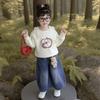 Conjunto de Otoño para Niña 2025 Nuevo Estilo Coreano Celebridad de Internet Dibujos Animados Infantiles Camiseta Básica de Manga Larga Camiseta Jeans Retro