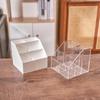 Portalápices Transparente Gran Capacidad Caja de Papelería de Escritorio para Estudiantes Caja de Almacenamiento para Cosméticos Cubo de Bolígrafos Simple para Oficina