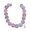 Pulsera de cristal de palomitas de maíz con degradado de hielo y grietas, pulsera de cuentas, linda y bonita pulsera de estudiante, pulsera de verano para mujer, pulsera combinable para mujer