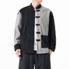 Chaqueta de moda para hombre, estilo chino, otoño e invierno 2024, traje Tang chino, traje Han, chaqueta con costura vintage para hombre